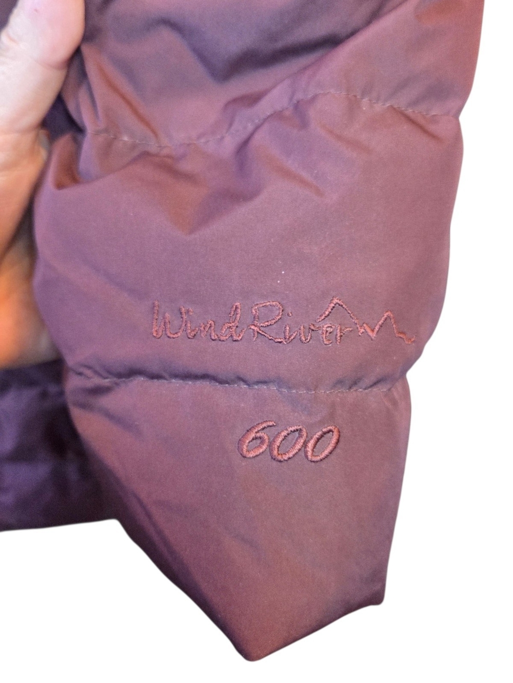 Windriver Women's Plum Purple 600 Down Filled Hooded Puffer Jacket Size Small - Picture 4 of 8